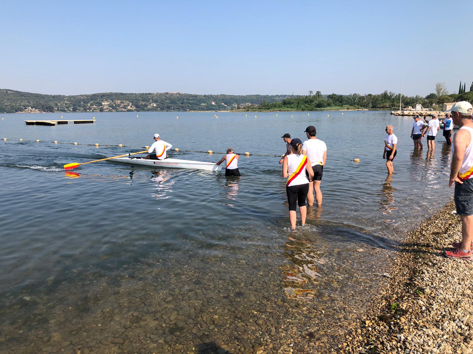 arrivée de gilles en solo de mer